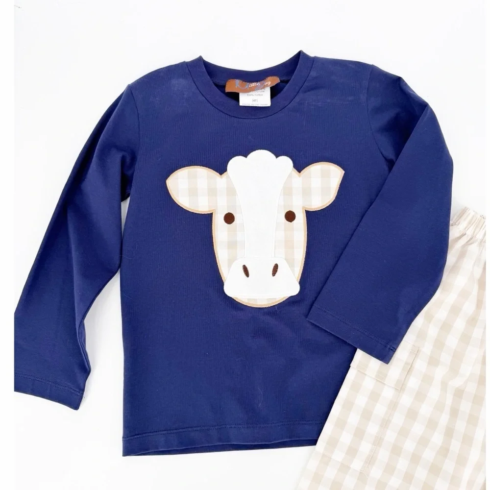 Millie Jay 2 Piece Outfit Cow Farm Set Size 4T